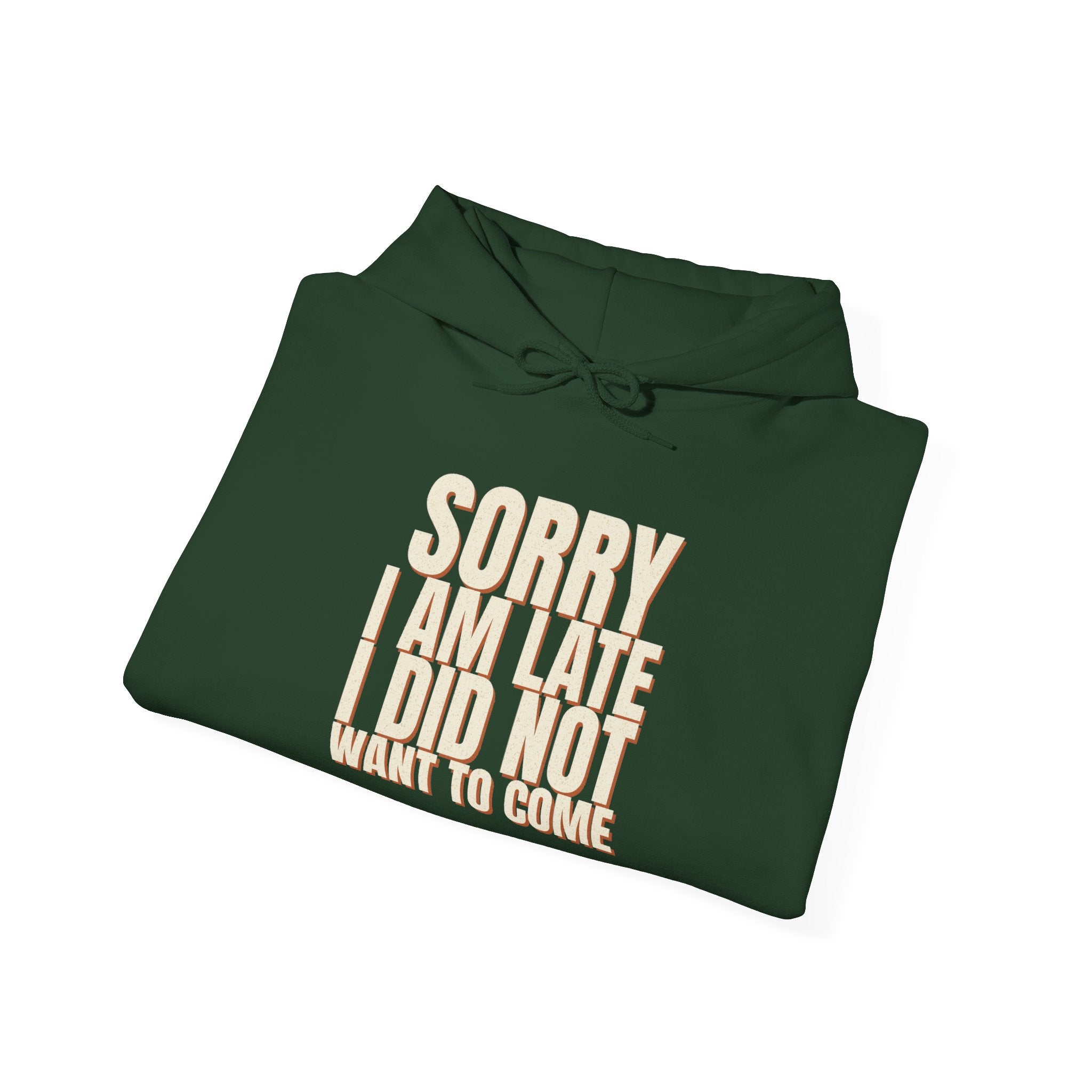 Sorry I Am Late I Did Not Want To Come Hoodie
