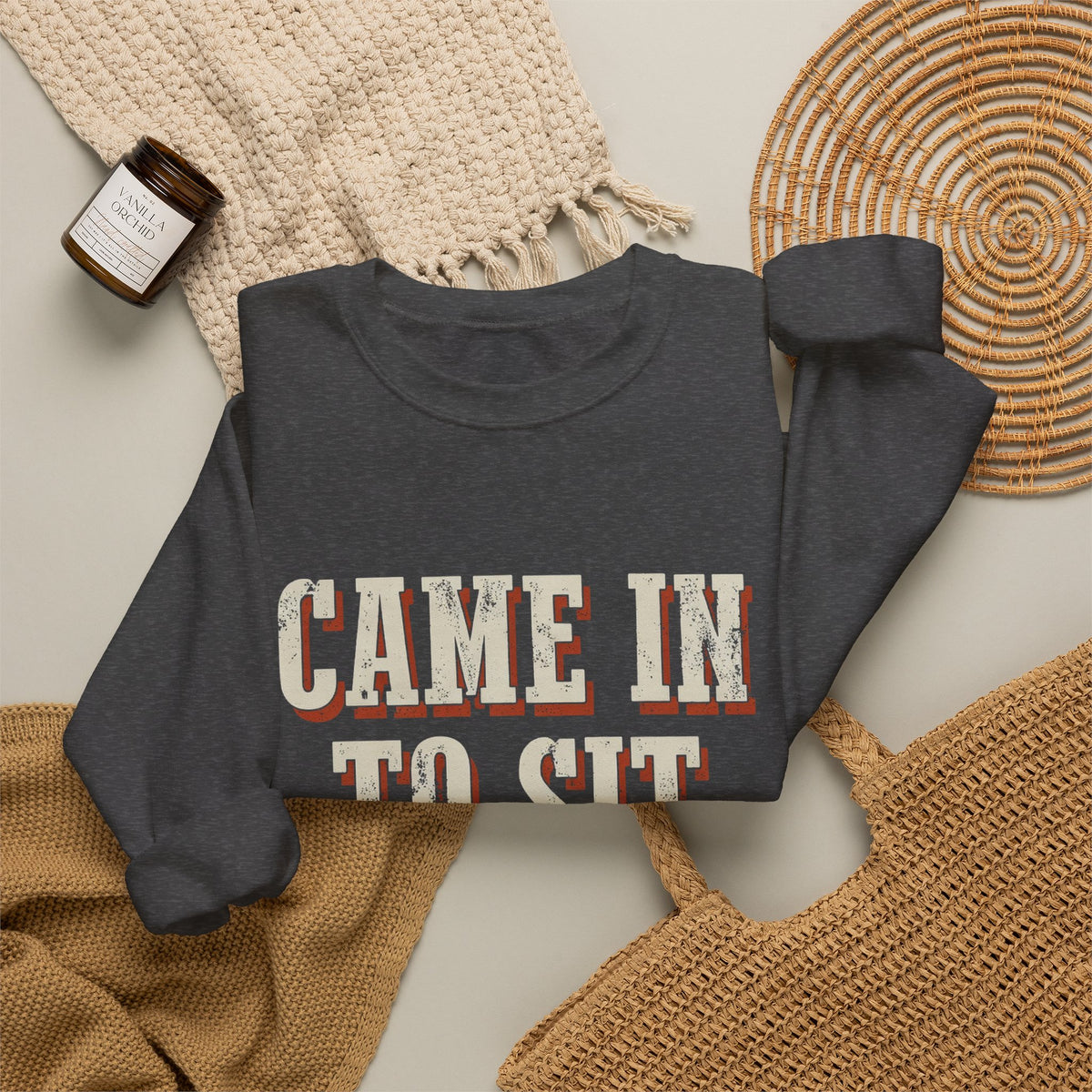 Came In To Sit On Mute Sweatshirt