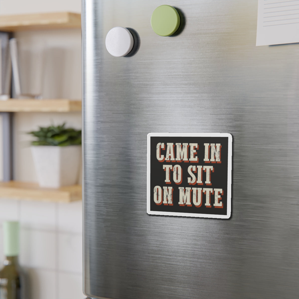 Came In To Sit On Mute Magnet