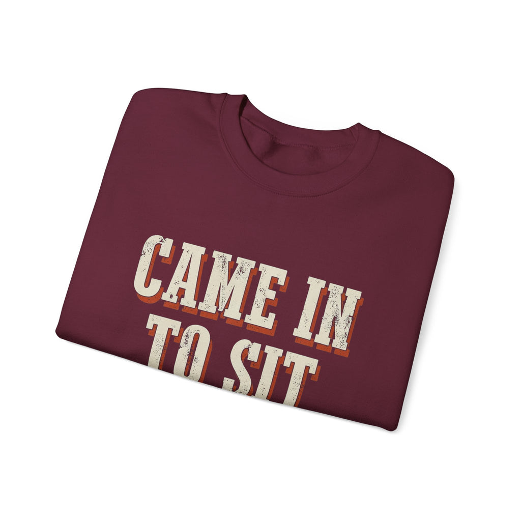 Came In To Sit On Mute Sweatshirt