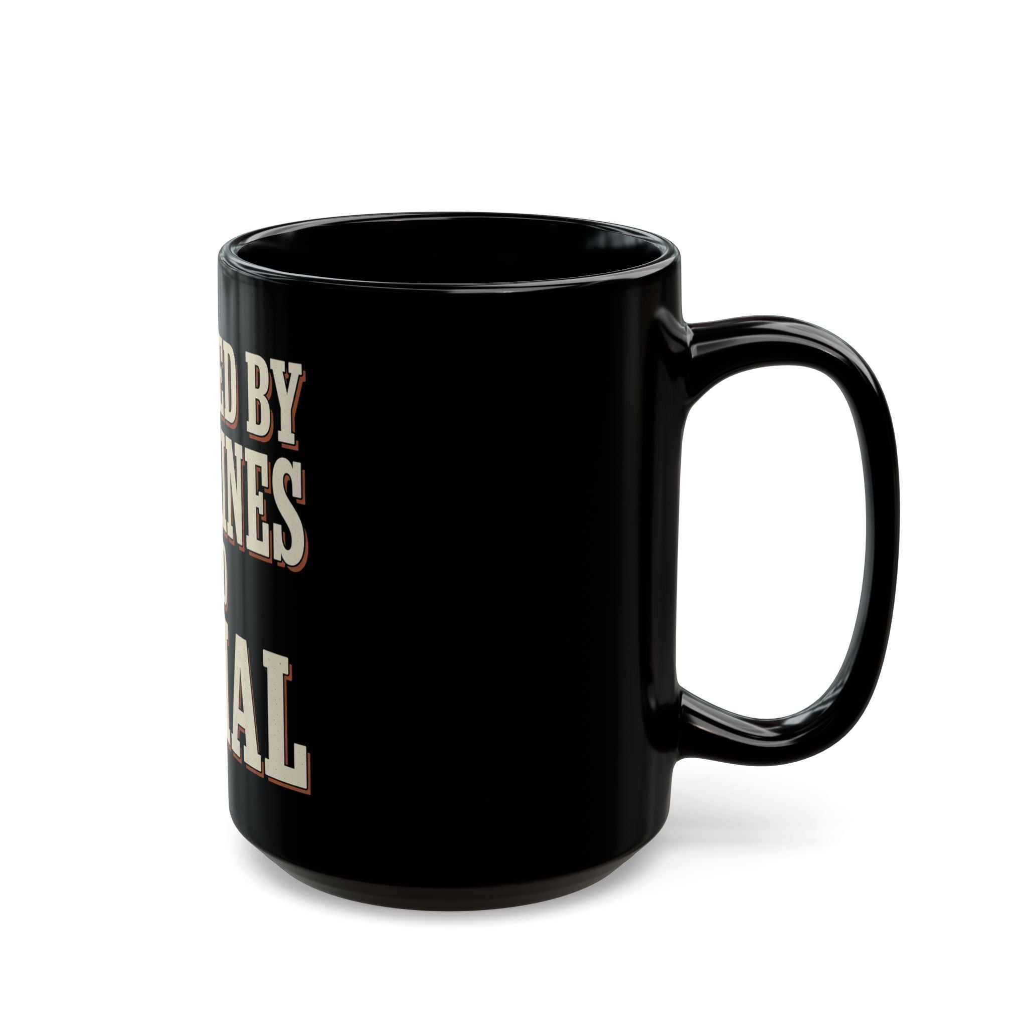 Powered By Deadlines And Denial Mug