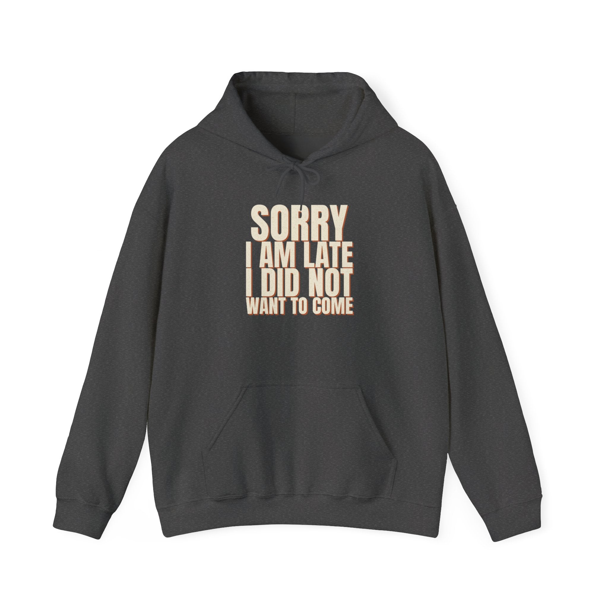 Sorry I Am Late I Did Not Want To Come Hoodie