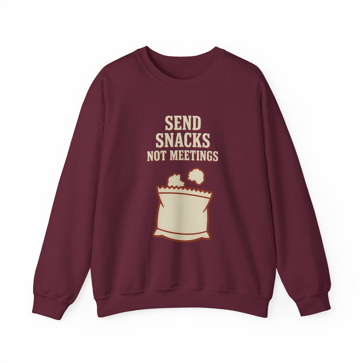 Send Snacks Not Meetings Sweatshirt