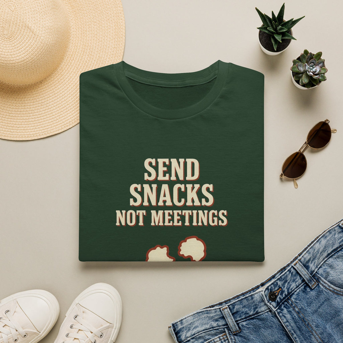 Send Snacks Not Meetings T-Shirt