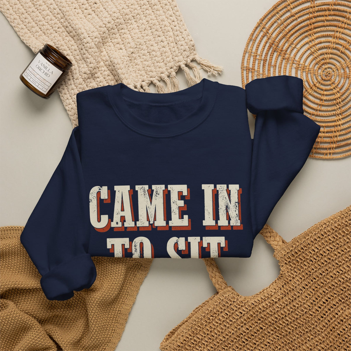 Came In To Sit On Mute Sweatshirt