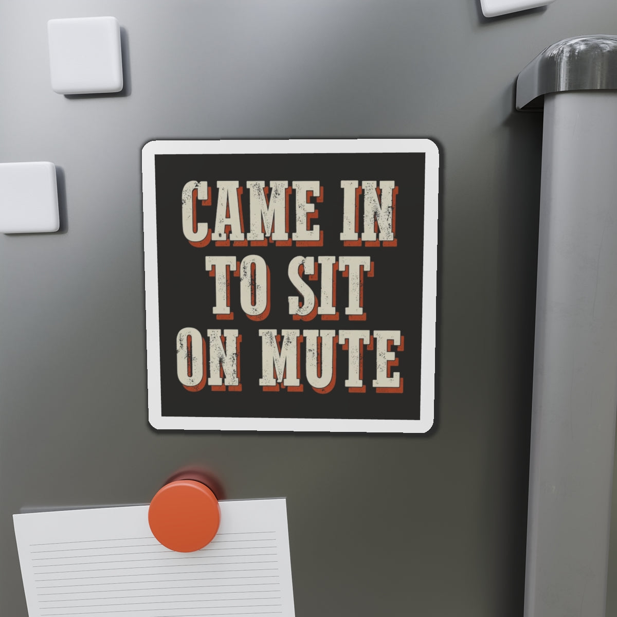 Came In To Sit On Mute Magnet
