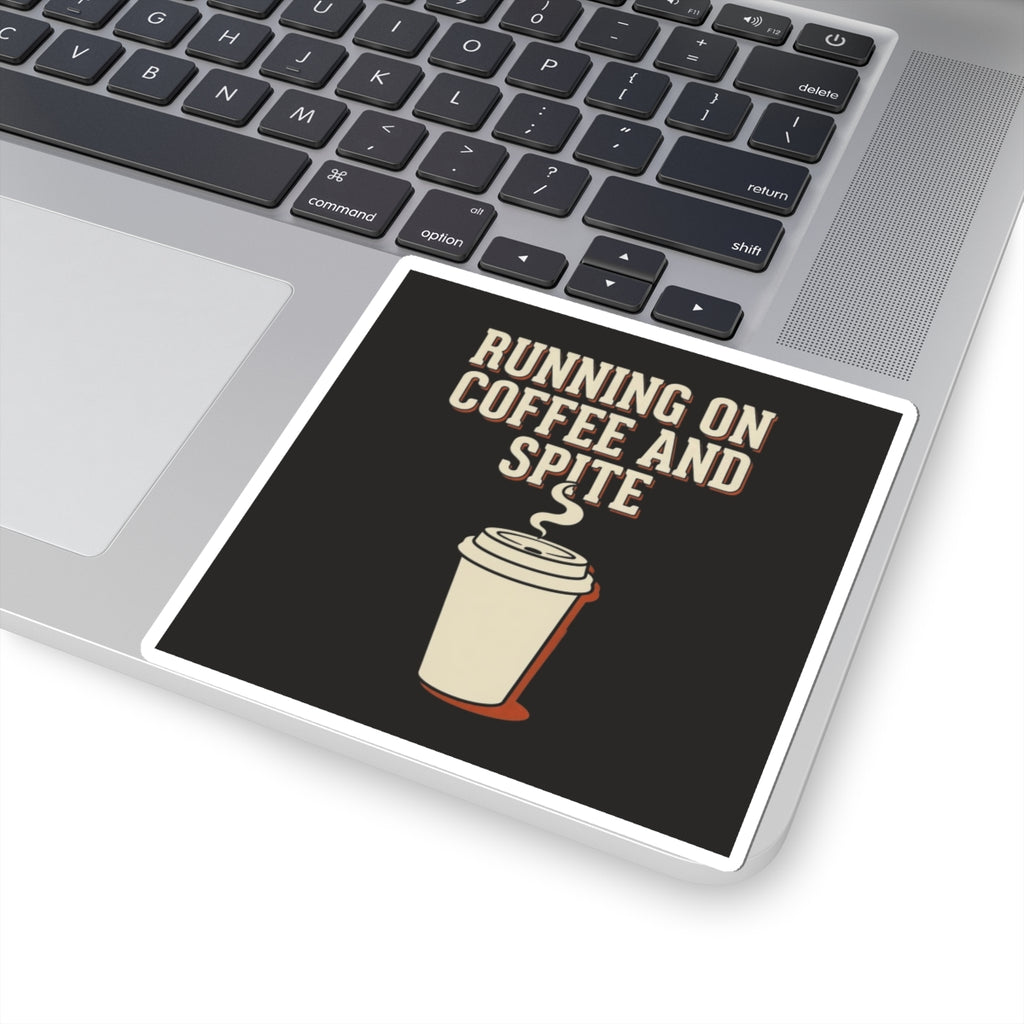Running On Coffee And Spite Sticker