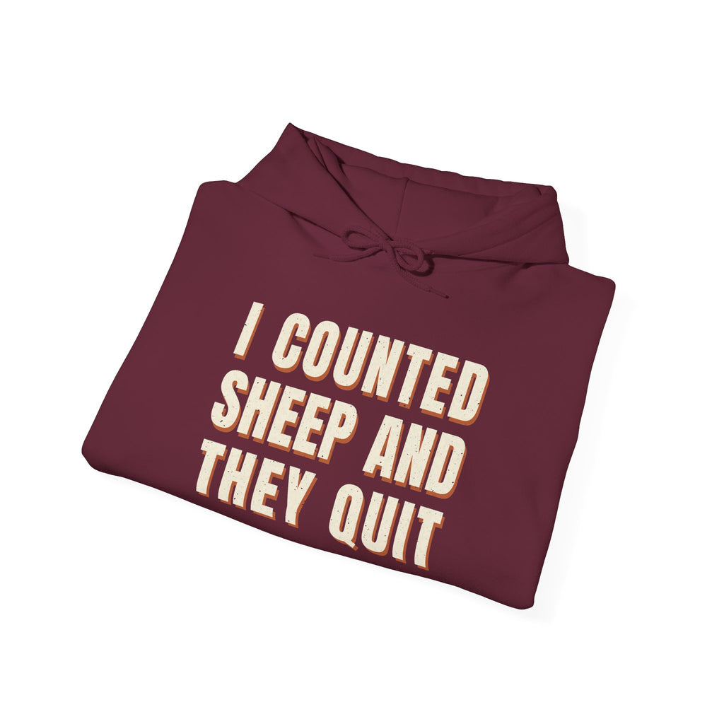 I Counted Sheep And They Quit Hoodie
