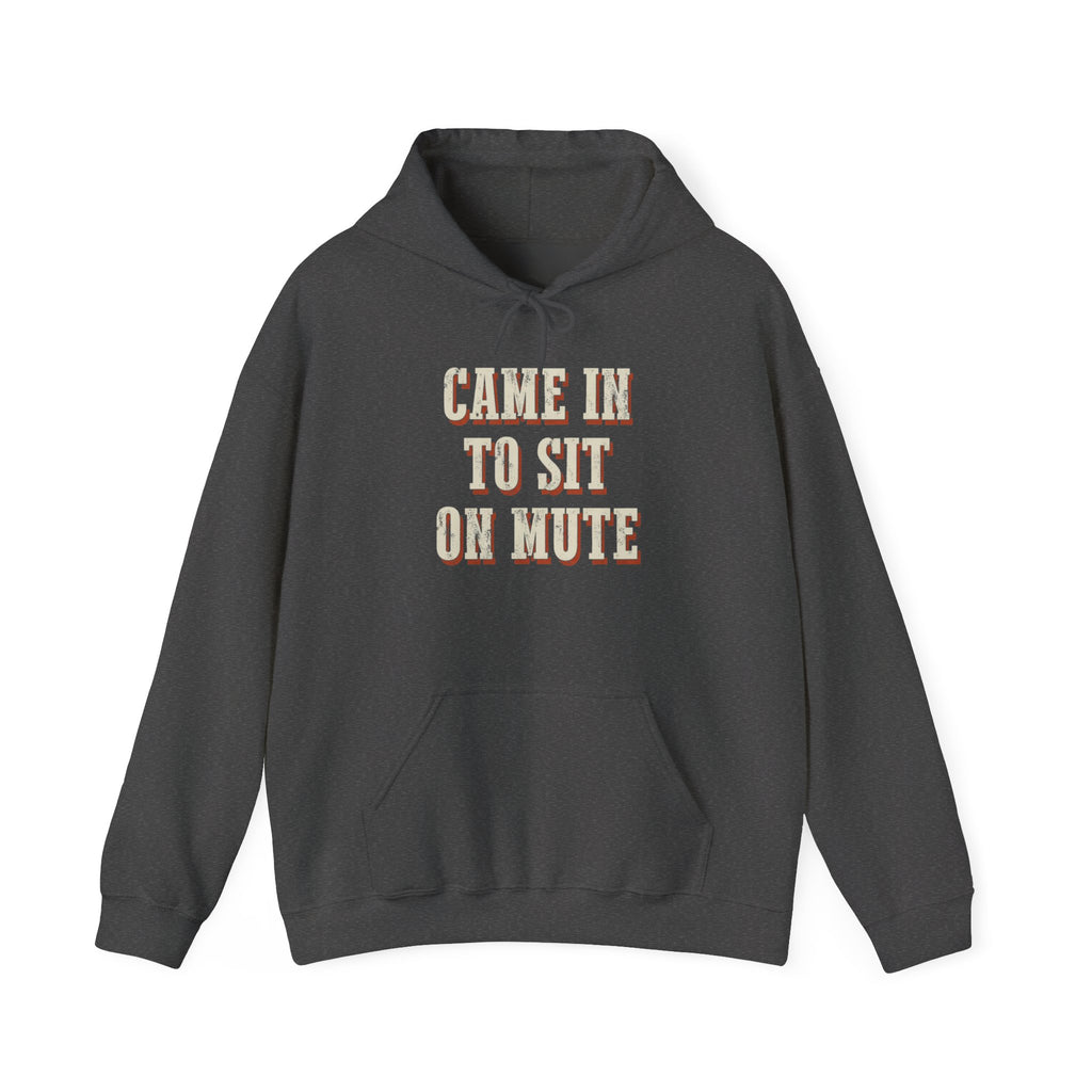 Came In To Sit On Mute Hoodie