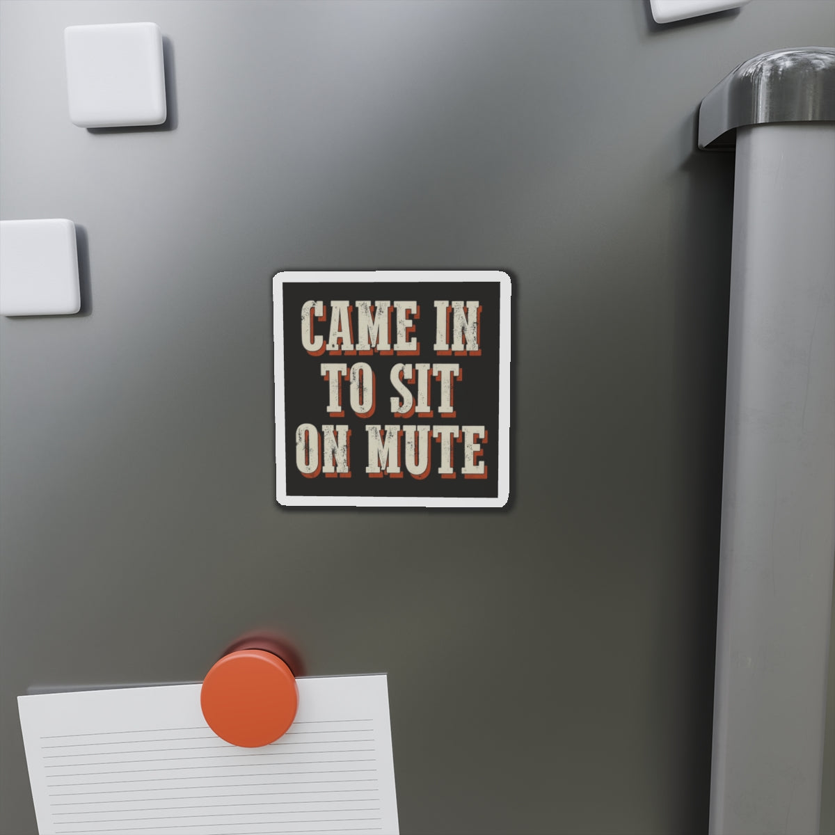 Came In To Sit On Mute Magnet