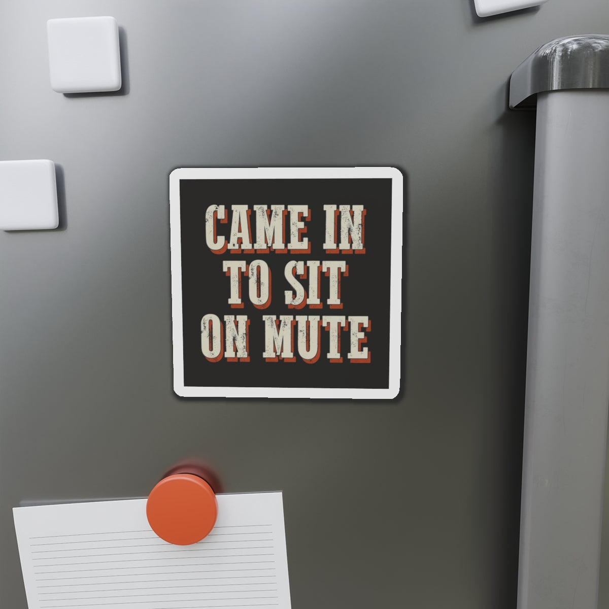 Came In To Sit On Mute Magnet
