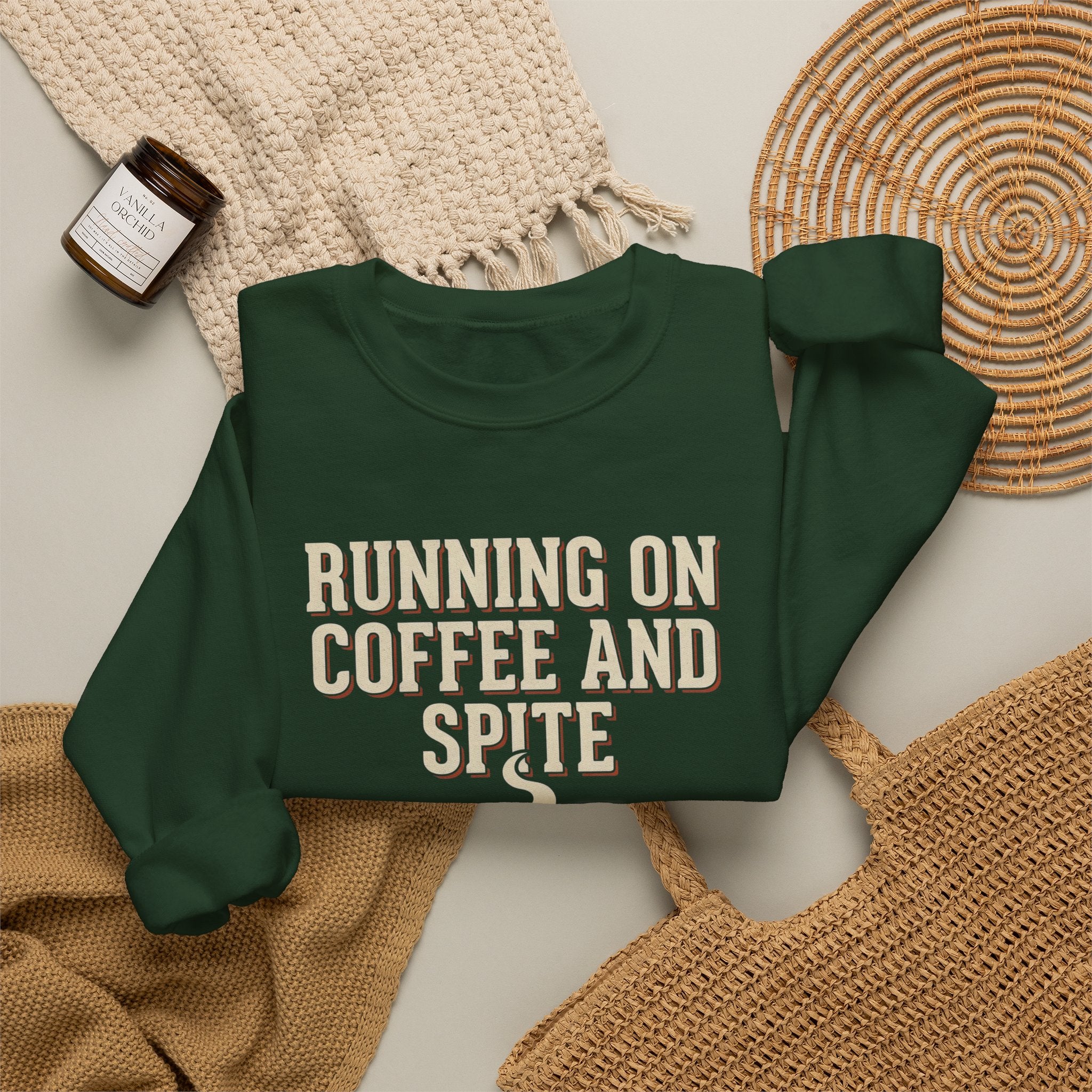 Running On Coffee And Spite Sweatshirt