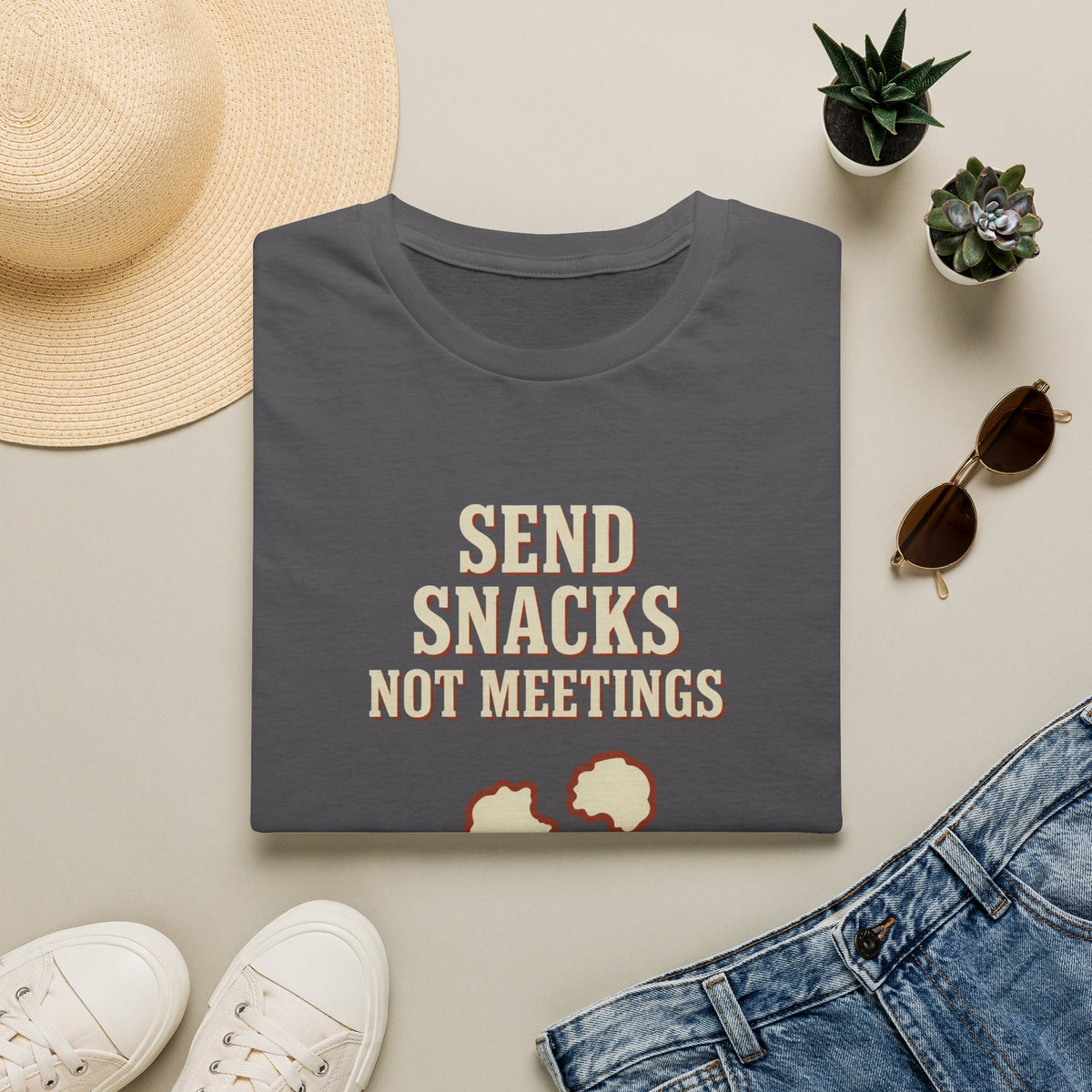 Send Snacks Not Meetings T-Shirt