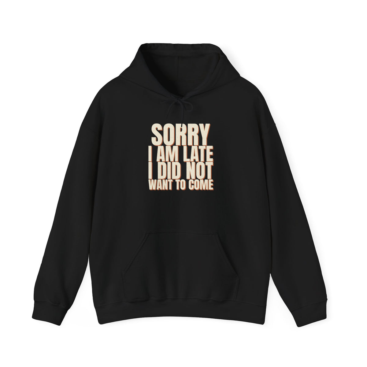 Sorry I Am Late I Did Not Want To Come Hoodie