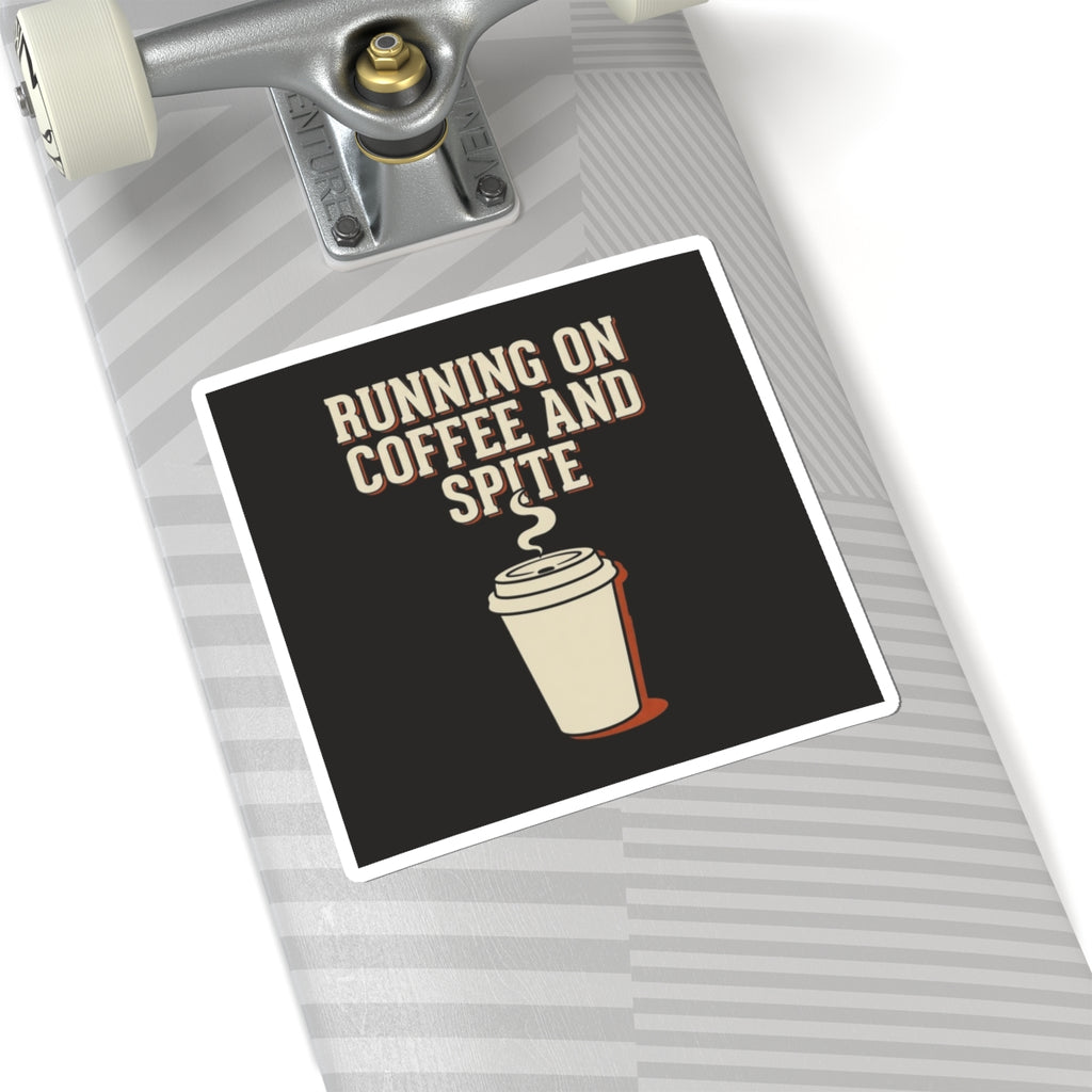 Running On Coffee And Spite Sticker