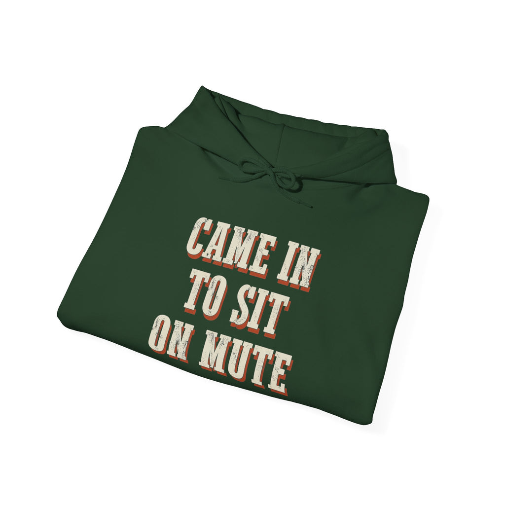 Came In To Sit On Mute Hoodie