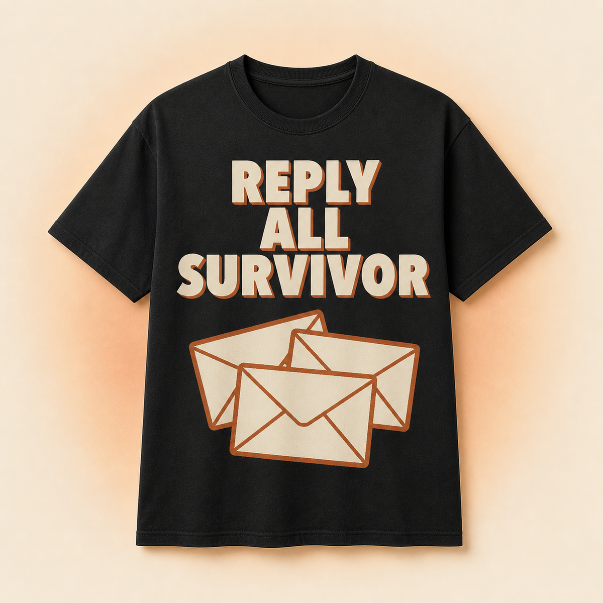 Reply All Survivor T-Shirt full front premium product mockup